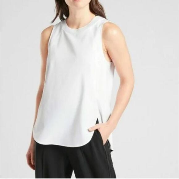 Athleta Tops - #2024 Athleta Women's Zephyr Tank Top Sleeveless Size 1X White Shirt Athletic